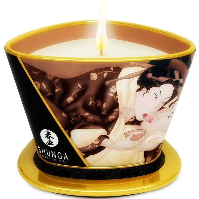SHUNGA - MINI CARESS BY CANDELIGHT CANDELA DA MASSAGGIO AL CIOCCOLATO 170 ML SHUNGA - MINI CARESS BY CANDELIGHT CANDELA DA MASSAGGIO AL CIOCCOLATO 170 ML