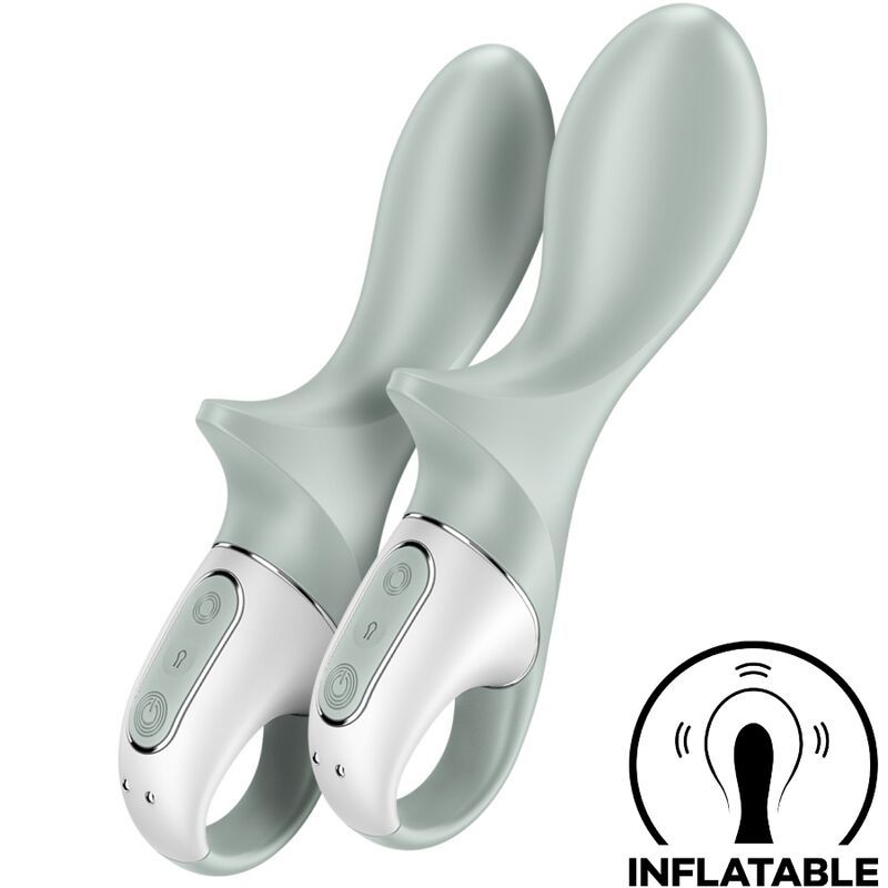 SATISFYER - AIR PUMP BOOTY 3 VIBRATORE ANALE GONFIABILE GRIGIO VERDE SATISFYER - AIR PUMP BOOTY 3 VIBRATORE ANALE GONFIABILE GRIGIO VERDE