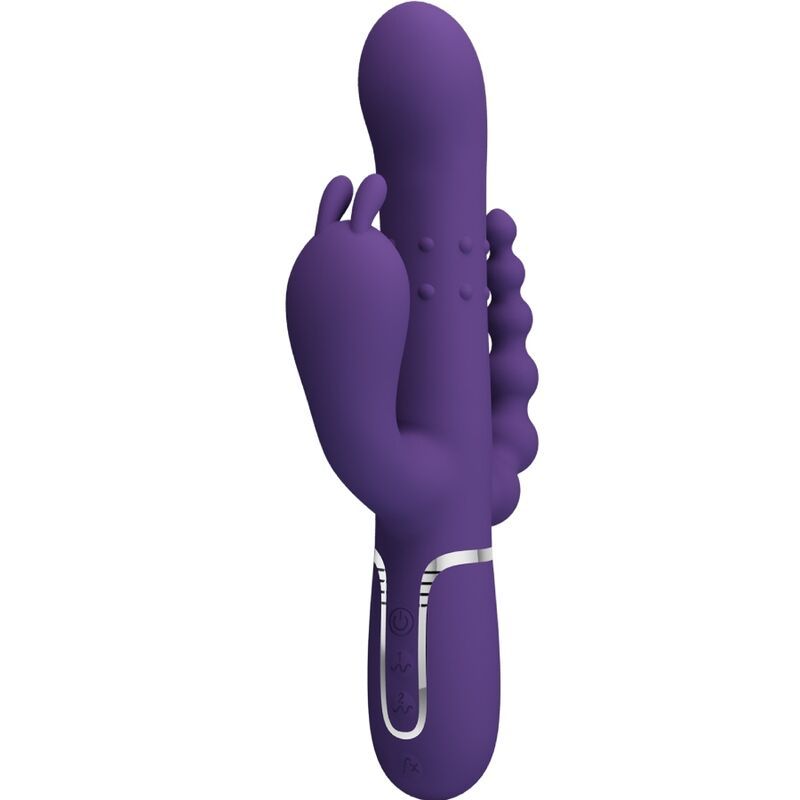 PRETTY LOVE - CAMMY VIBRATORE TRIPLO MULTIFUNZIONE 4 IN 1 VIOLA PRETTY LOVE - CAMMY VIBRATORE TRIPLO MULTIFUNZIONE 4 IN 1 VIOLA