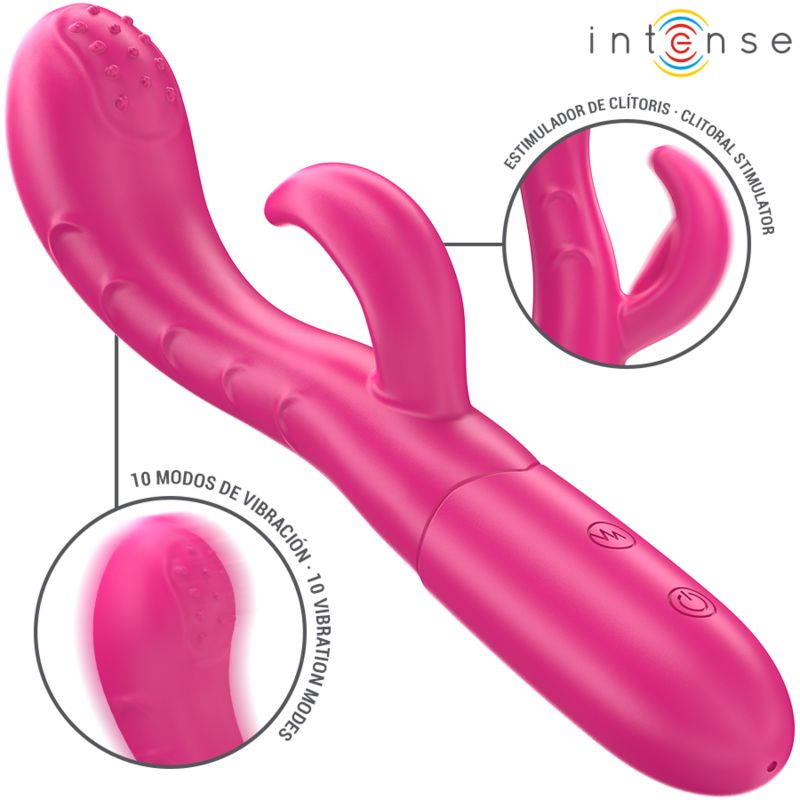 INTENSE - VIBRATORE AMARA CON LINGUA STIMOLANTE 10 VIBRAZIONI ROSA INTENSE - VIBRATORE AMARA CON LINGUA STIMOLANTE 10 VIBRAZIONI ROSA