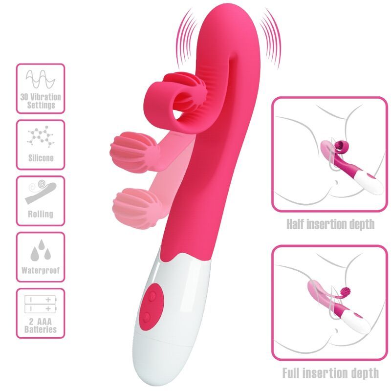 ROMANCE - VIBRATORE E STIMOLATORE 30 VELOCITΓ ROSA ROMANCE - VIBRATORE E STIMOLATORE 30 VELOCITΓ ROSA