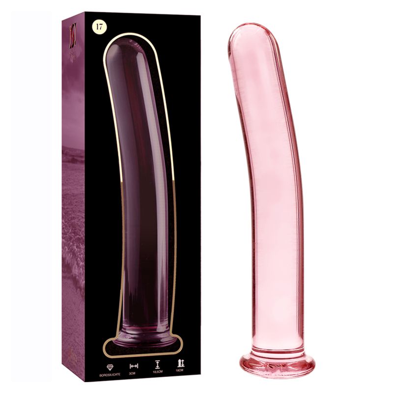 NEBULA SERIES BY IBIZA - MODELLO 17 DILDO IN VETRO BOROSILICATO ROSA 18.5 CM -O- 3 CM NEBULA SERIES BY IBIZA - MODELLO 17 DILDO IN VETRO BOROSILICATO ROSA 18.5 CM -O- 3 CM