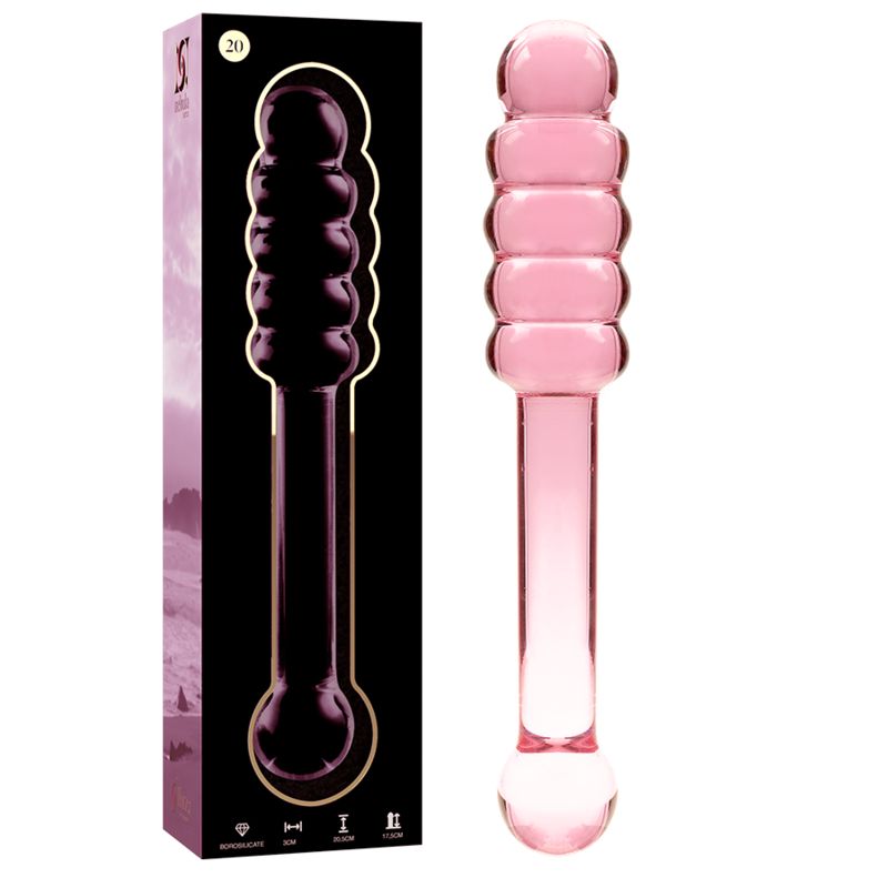 NEBULA SERIES BY IBIZA - MODELLO 20 DILDO IN VETRO BOROSILICATO ROSA 20.5 CM -O- 3 CM NEBULA SERIES BY IBIZA - MODELLO 20 DILDO IN VETRO BOROSILICATO ROSA 20.5 CM -O- 3 CM