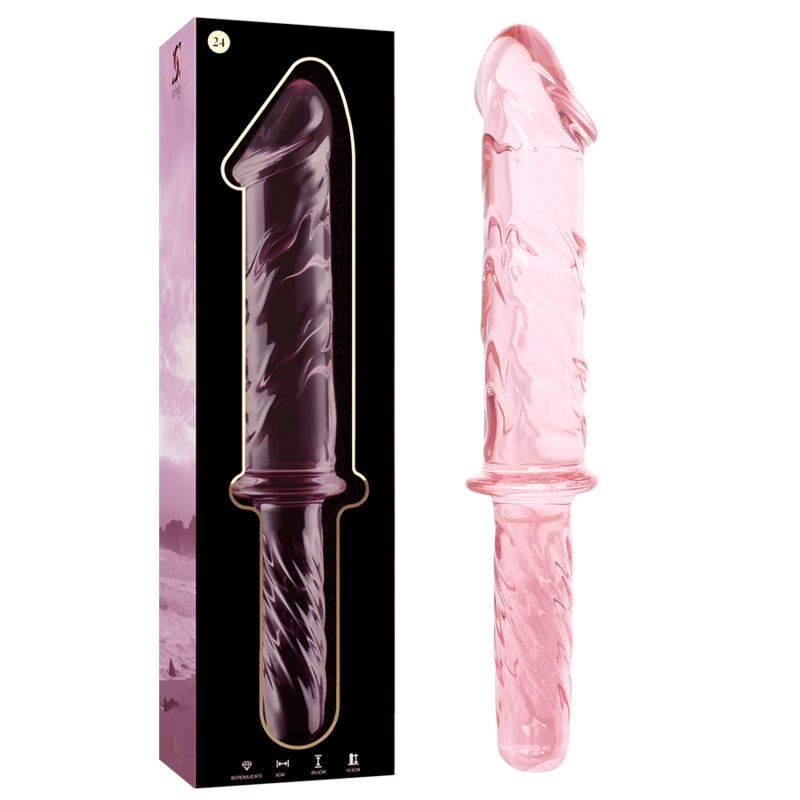 NEBULA SERIES BY IBIZA - MODELLO 24 DILDO IN VETRO BOROSILICATO ROSA 28.5 CM -O- 5 CM NEBULA SERIES BY IBIZA - MODELLO 24 DILDO IN VETRO BOROSILICATO ROSA 28.5 CM -O- 5 CM