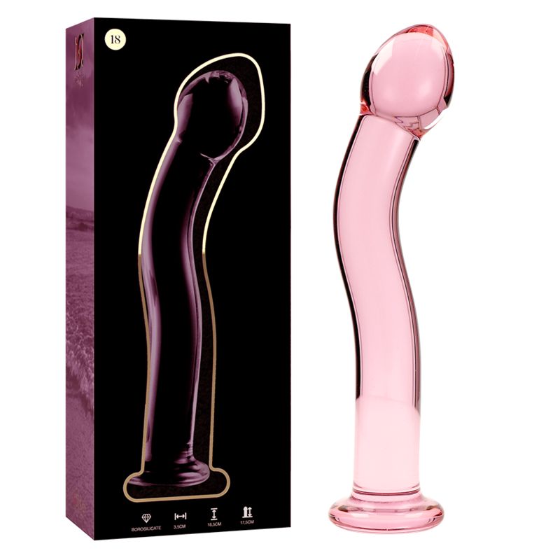 NEBULA SERIES BY IBIZA - MODELLO 18 DILDO IN VETRO BOROSILICATO ROSA 18.5 CM -O- 3.5 CM NEBULA SERIES BY IBIZA - MODELLO 18 DILDO IN VETRO BOROSILICATO ROSA 18.5 CM -O- 3.5 CM