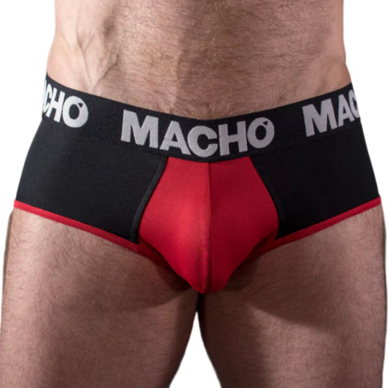 MACHO - MS26N SLIP NERO/ROSSO M MACHO - MS26N SLIP NERO/ROSSO M