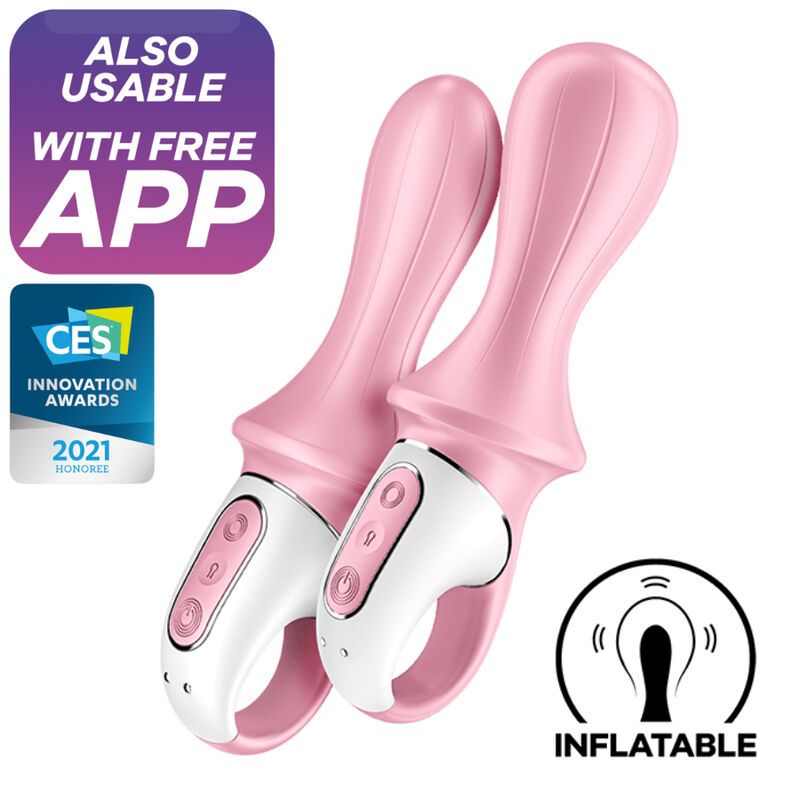 SATISFYER - VIBRATORE ANALE GONFIABILE AIR PUMP BOOTY 5+ ROSA SATISFYER - VIBRATORE ANALE GONFIABILE AIR PUMP BOOTY 5+ ROSA
