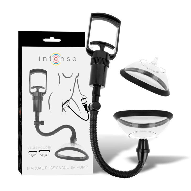 INTENSE - PUMP POMPA MANUALE VAGINALE CON DUE COPPE INTERCAMBIABILI INTENSE - PUMP POMPA MANUALE VAGINALE CON DUE COPPE INTERCAMBIABILI