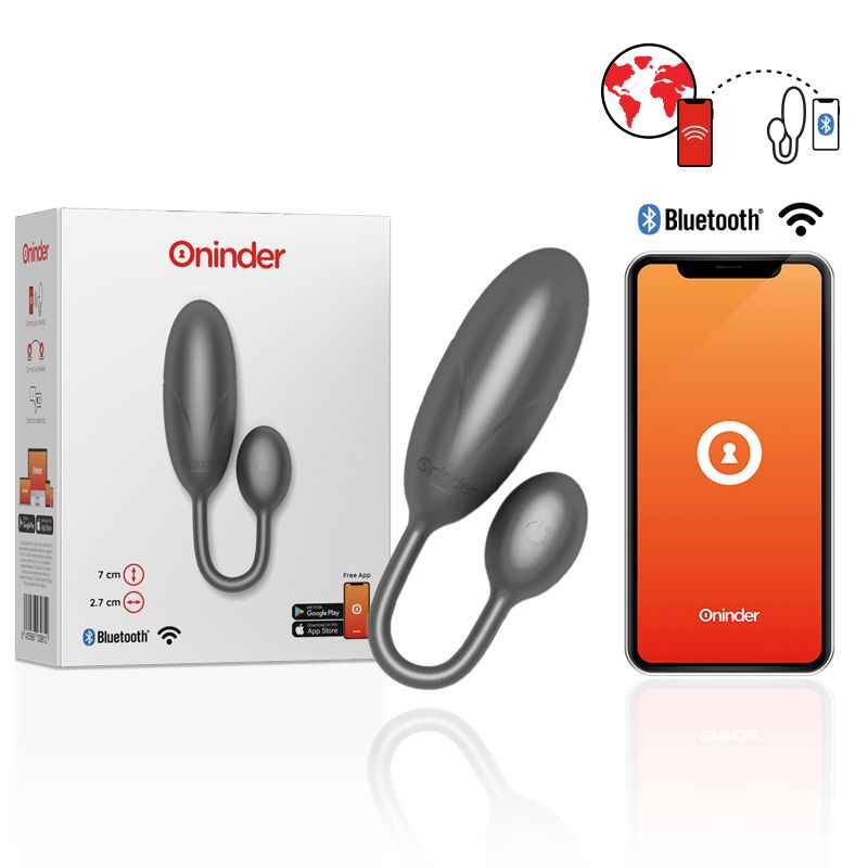 ONINDER - UOVO VIBRANTE DENVER NERO 7 X 2,7 CM APP. GRATUITA ONINDER - UOVO VIBRANTE DENVER NERO 7 X 2,7 CM APP. GRATUITA