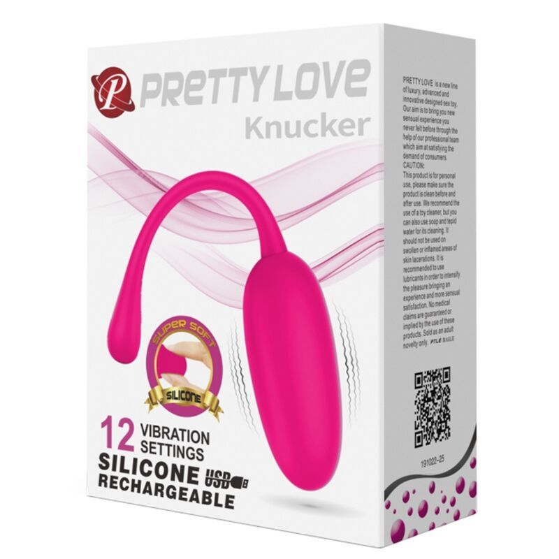 PRETTY LOVE - UOVO VIBRANTE RICARICABILE KNUCKER ROSA PRETTY LOVE - UOVO VIBRANTE RICARICABILE KNUCKER ROSA