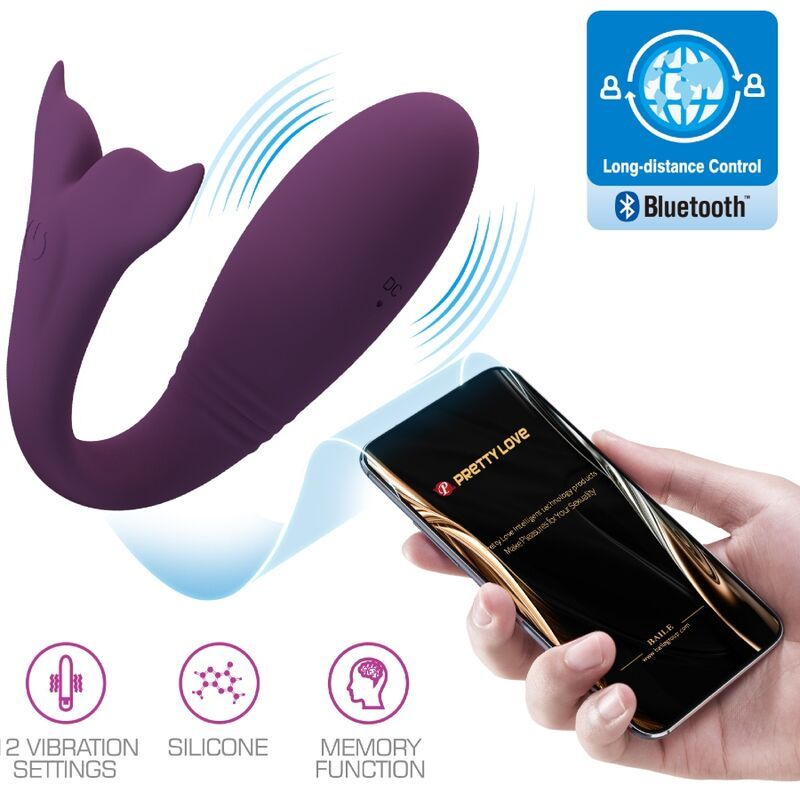 PRETTY LOVE - APP JAYLEEN VIBRATOR TELECOMANDO VIOLA PRETTY LOVE - APP JAYLEEN VIBRATOR TELECOMANDO VIOLA