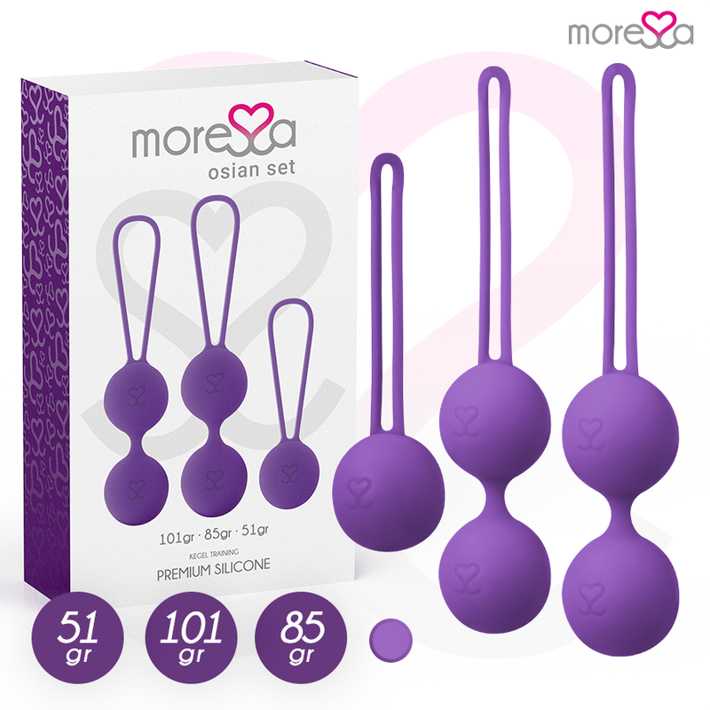 MORESSA - OSIAN SET PREMIUM IN SILICONE LILLA MORESSA - OSIAN SET PREMIUM IN SILICONE LILLA