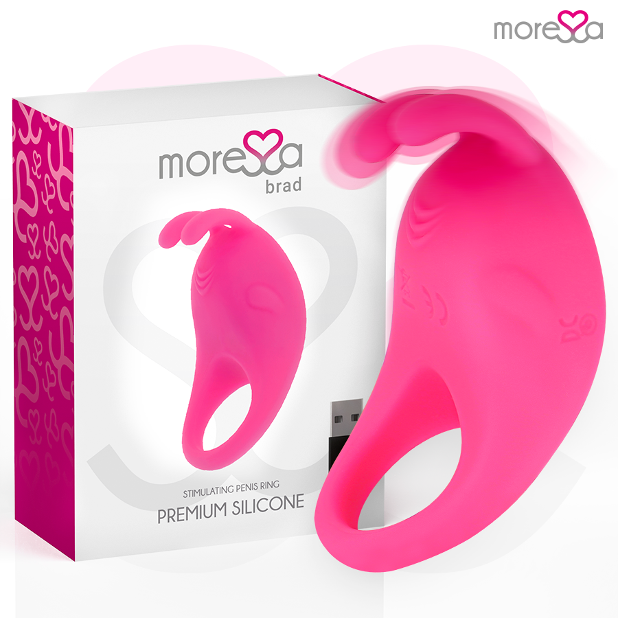 MORESSA - BRAD PREMIUM SILICONE RICARICABILE ROSA MORESSA - BRAD PREMIUM SILICONE RICARICABILE ROSA
