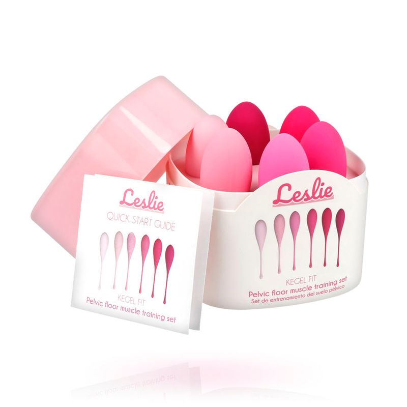 LESLIE - SET PER ALLENAMENTO MUSCOLI PELVICI KEGEL FIT 6 PEZZI LESLIE - SET PER ALLENAMENTO MUSCOLI PELVICI KEGEL FIT 6 PEZZI