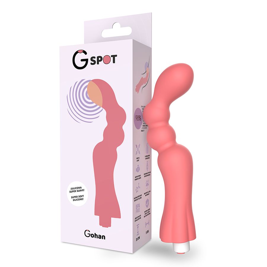 G-SPOT - VIBRATORE GOHAN G-SPOT ROSSO CHIARO G-SPOT - VIBRATORE GOHAN G-SPOT ROSSO CHIARO