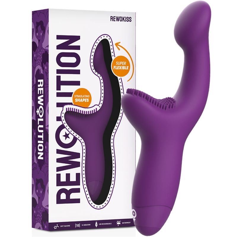 REWOLUTION - REWOKISS VIBRATORE PUNTO PER STIMOLATORE REWOLUTION - REWOKISS VIBRATORE PUNTO PER STIMOLATORE
