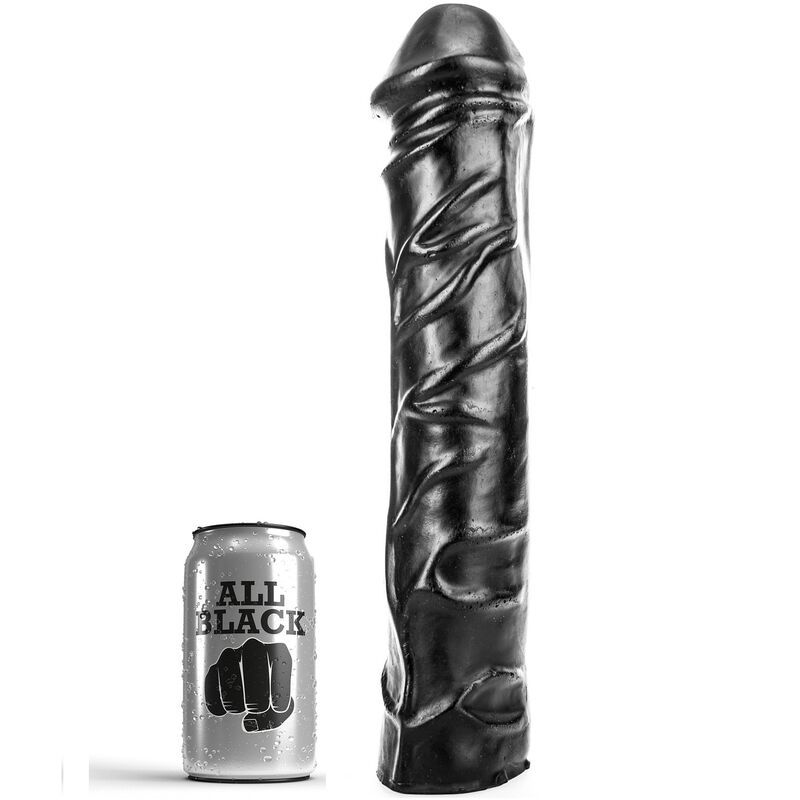 ALL BLACK - DILDO GIGANTE CON PUGNO MORBIDO 32 CM ALL BLACK - DILDO GIGANTE CON PUGNO MORBIDO 32 CM