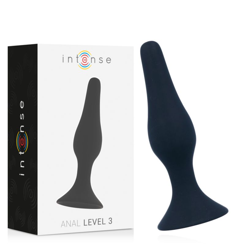 INTENSE - ANALE LIVELLO 3 12,5 CM NERO INTENSE - ANALE LIVELLO 3 12,5 CM NERO