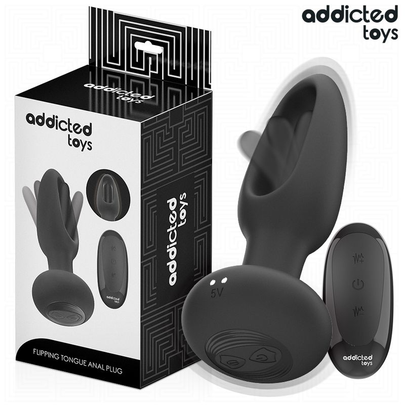 ADDICTED TOYS - PLUG ANALE CON LINGUA VIBRANTE E TELECOMANDO ADDICTED TOYS - PLUG ANALE CON LINGUA VIBRANTE E TELECOMANDO