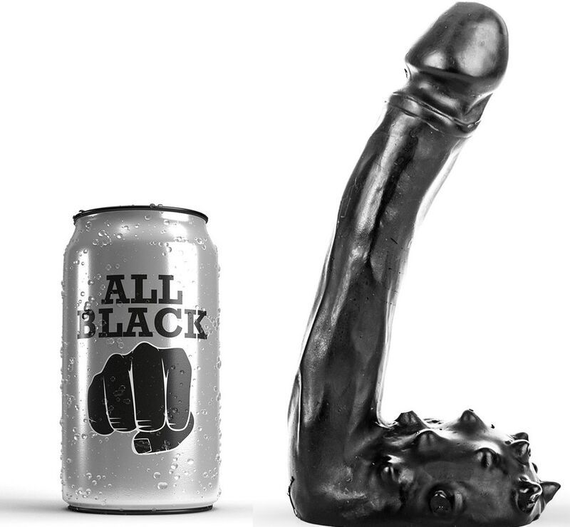 ALL BLACK - DILDO REALISTICO 19 CM ALL BLACK - DILDO REALISTICO 19 CM