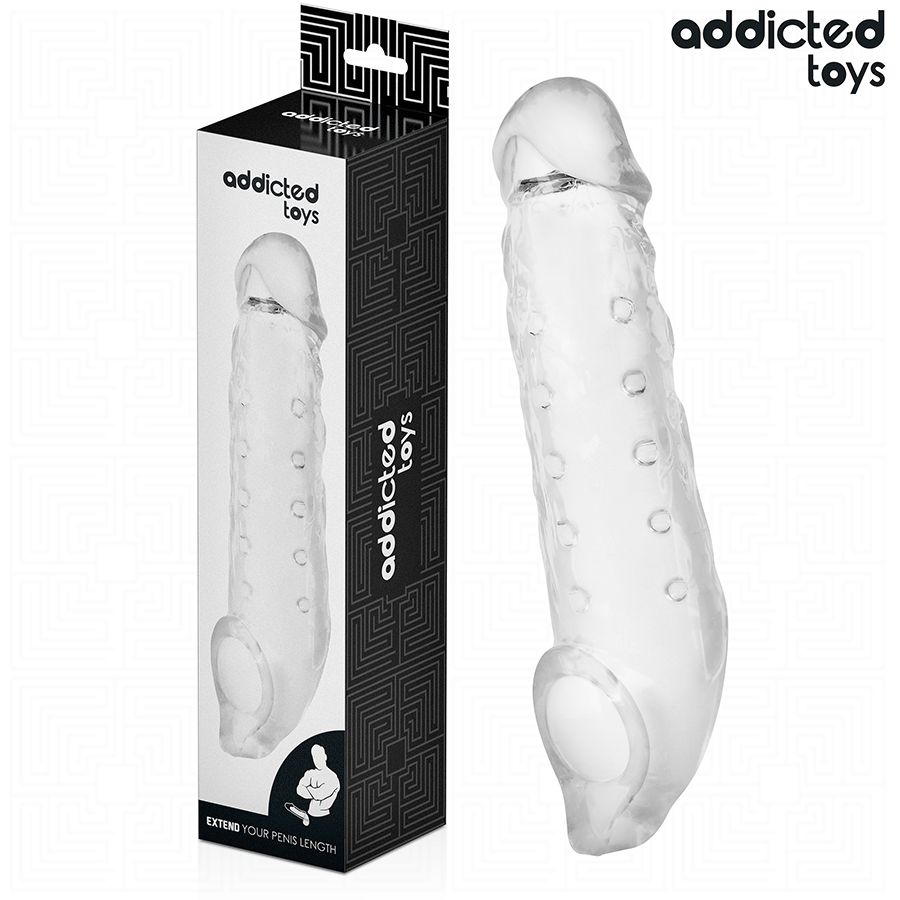 ADDICTED TOYS - ESTENSIONE PENE TRASPARENTE TAGLIA S 23 CM ADDICTED TOYS - ESTENSIONE PENE TRASPARENTE TAGLIA S 23 CM
