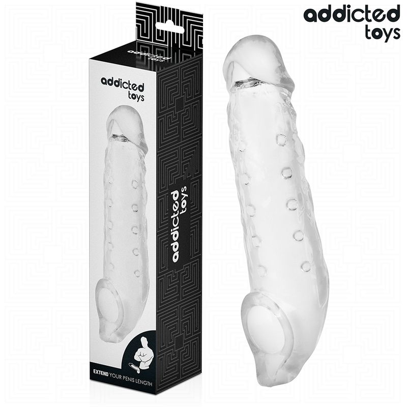 ADDICTED TOYS - ESTENSIONE PENE TRASPARENTE TAGLIA S 23 CM ADDICTED TOYS - ESTENSIONE PENE TRASPARENTE TAGLIA S 23 CM