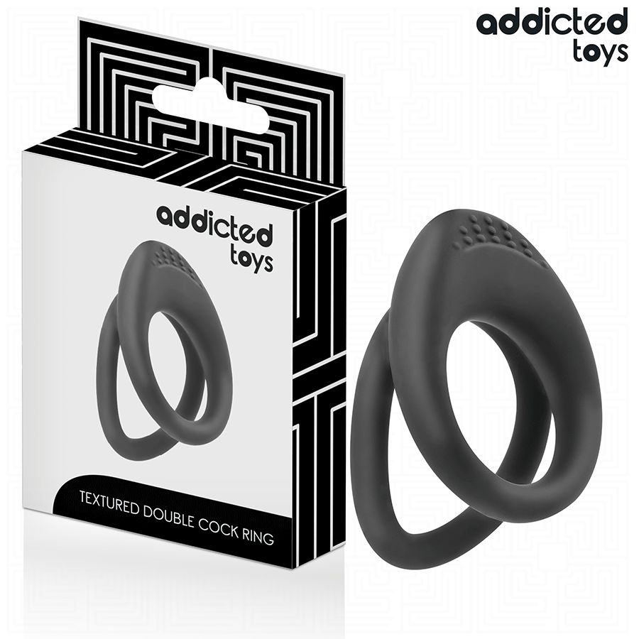 ADDICTED TOYS - ANELLO PER PENE A DOPPIA TEXTURE ADDICTED TOYS - ANELLO PER PENE A DOPPIA TEXTURE
