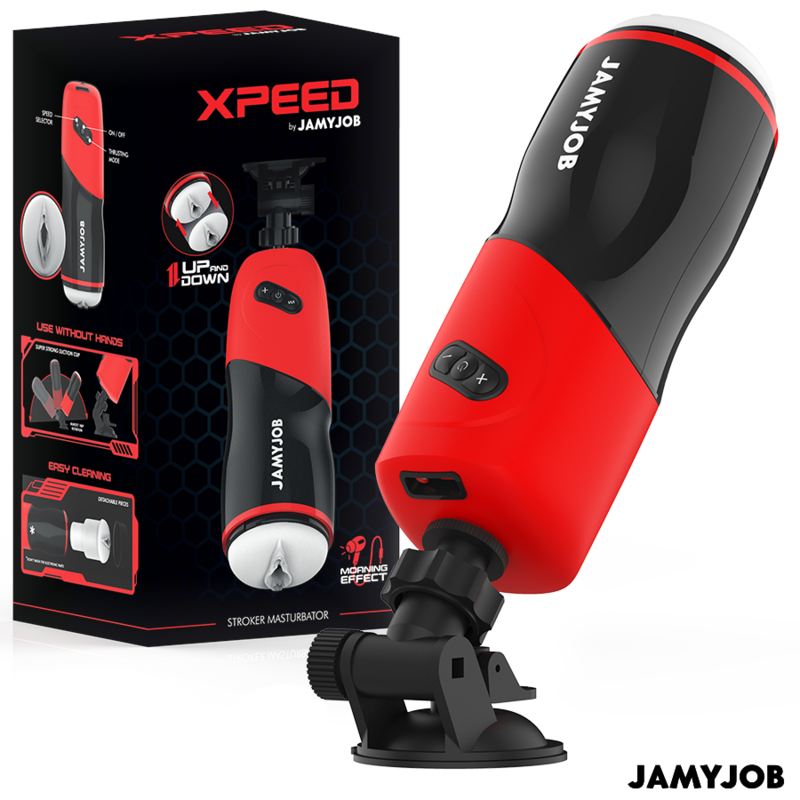 JAMYJOB - MASTURBATORE VAGINALE AUTOMATICO XPEED 5 MODALITΓ DI SPINTA ED EFFETTO SONORO JAMYJOB - MASTURBATORE VAGINALE AUTOMATICO XPEED 5 MODALITΓ DI SPINTA ED EFFETTO SONORO