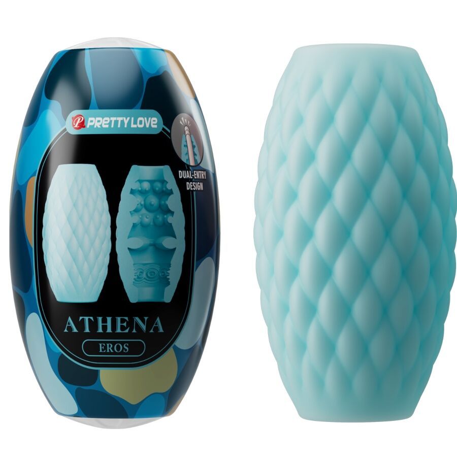 PRETTY LOVE - ATHENA EROS SILICONE MASTURBATORE MASCHILE AZZURRO CIELO PRETTY LOVE - ATHENA EROS SILICONE MASTURBATORE MASCHILE AZZURRO CIELO