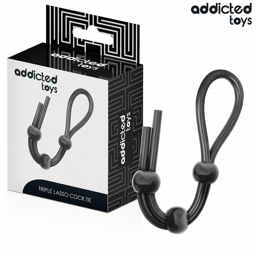 ADDICTED TOYS - CORDA IN SILICONE PER IL PENE A TRIPLO ANELLO