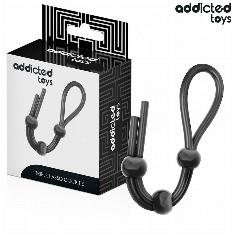 ADDICTED TOYS - CORDA IN SILICONE PER IL PENE A TRIPLO ANELLO