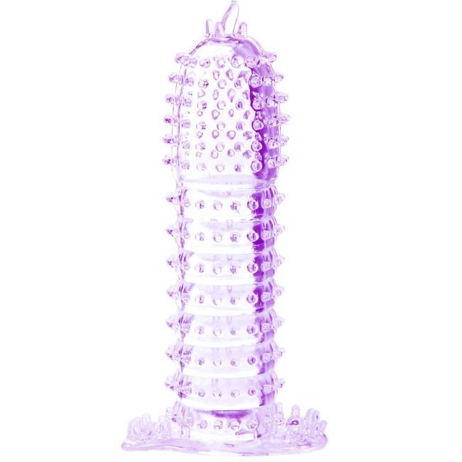 BAILE - GUAINA PER PENE CON PUNTI DI STIMOLAZIONE VIOLA 14 CM BAILE - GUAINA PER PENE CON PUNTI DI STIMOLAZIONE VIOLA 14 CM