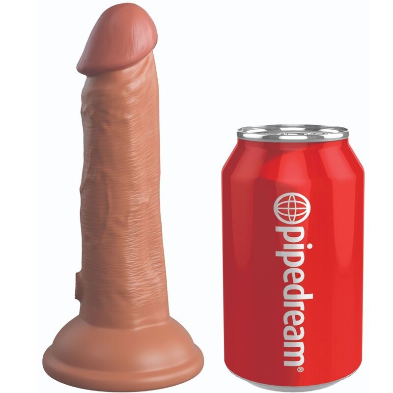 KING COCK - ELITE DILDO REALISTICO VIBRANTE E SILICONE 15.2 CM CARAMEL KING COCK - ELITE DILDO REALISTICO VIBRANTE E SILICONE 15.2 CM CARAMEL
