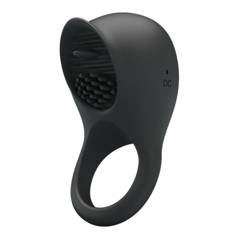 PRETTY LOVE - ANELLO VIBRANTE PER PENE CON LINGUA NERA PRETTY LOVE - ANELLO VIBRANTE PER PENE CON LINGUA NERA