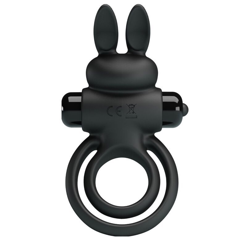 PRETTY LOVE - ANELLO VIBRATOR III RABBIT PER PENE NERO PRETTY LOVE - ANELLO VIBRATOR III RABBIT PER PENE NERO