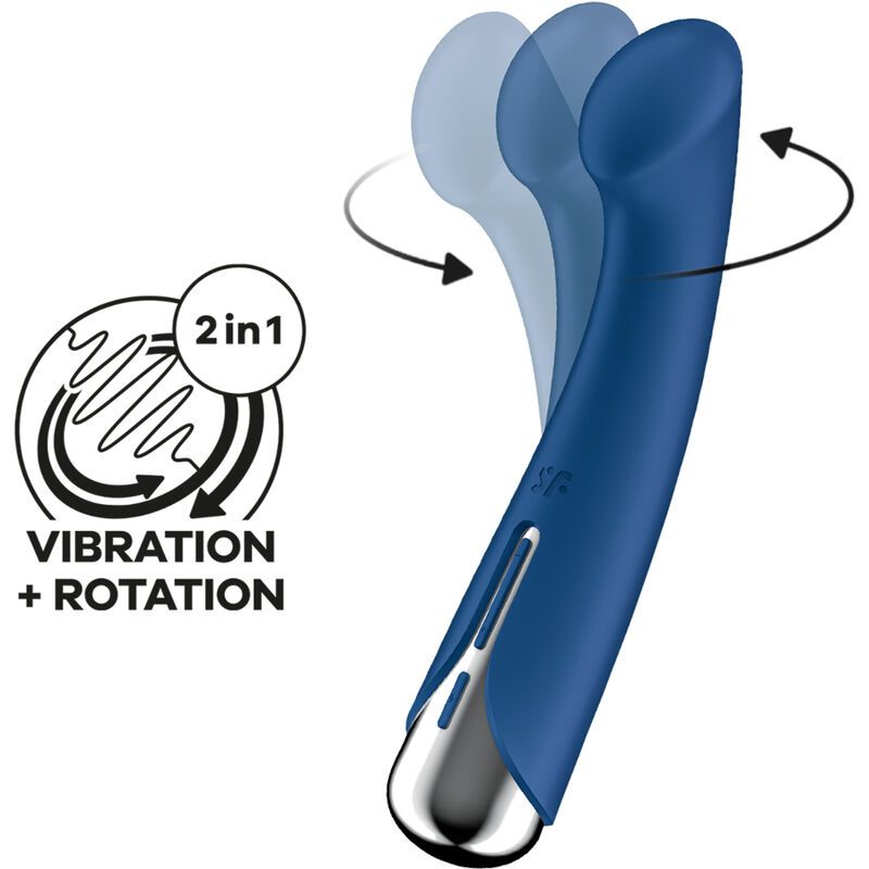 SATISFYER - SPINNING G-SPORT 1 VIBRATORE ROTATORE BLU SATISFYER - SPINNING G-SPORT 1 VIBRATORE ROTATORE BLU