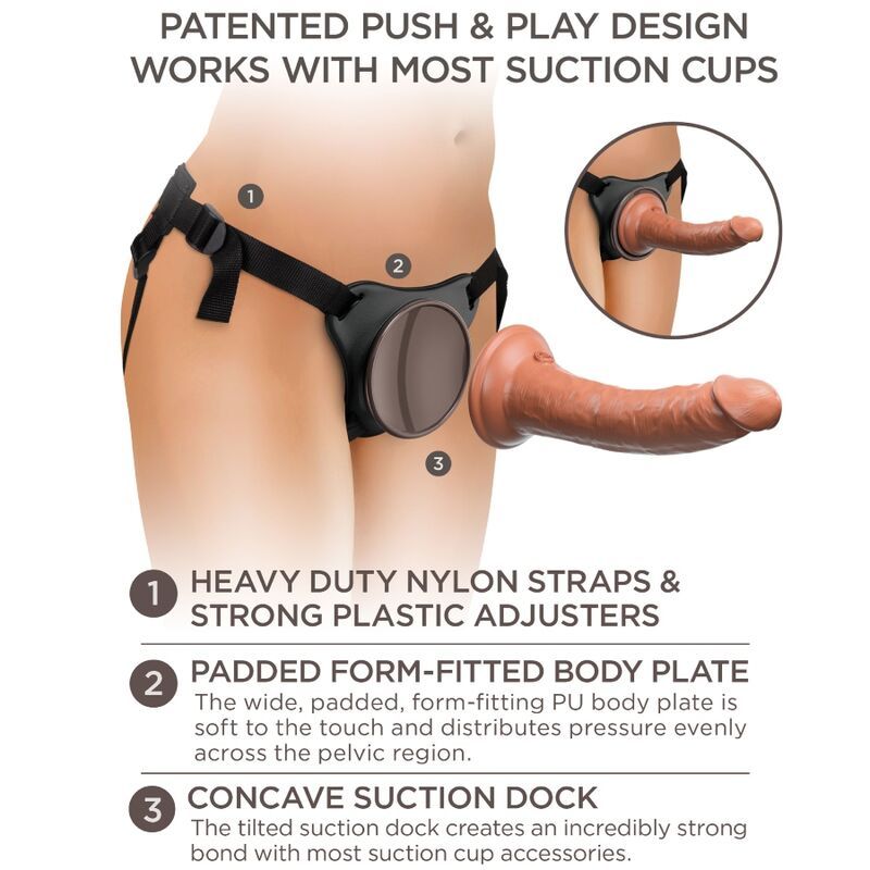 KING COCK - ELITE COMODA IMBRACATURA REGOLABILE CON DILDO 17.8 CM KING COCK - ELITE COMODA IMBRACATURA REGOLABILE CON DILDO 17.8 CM