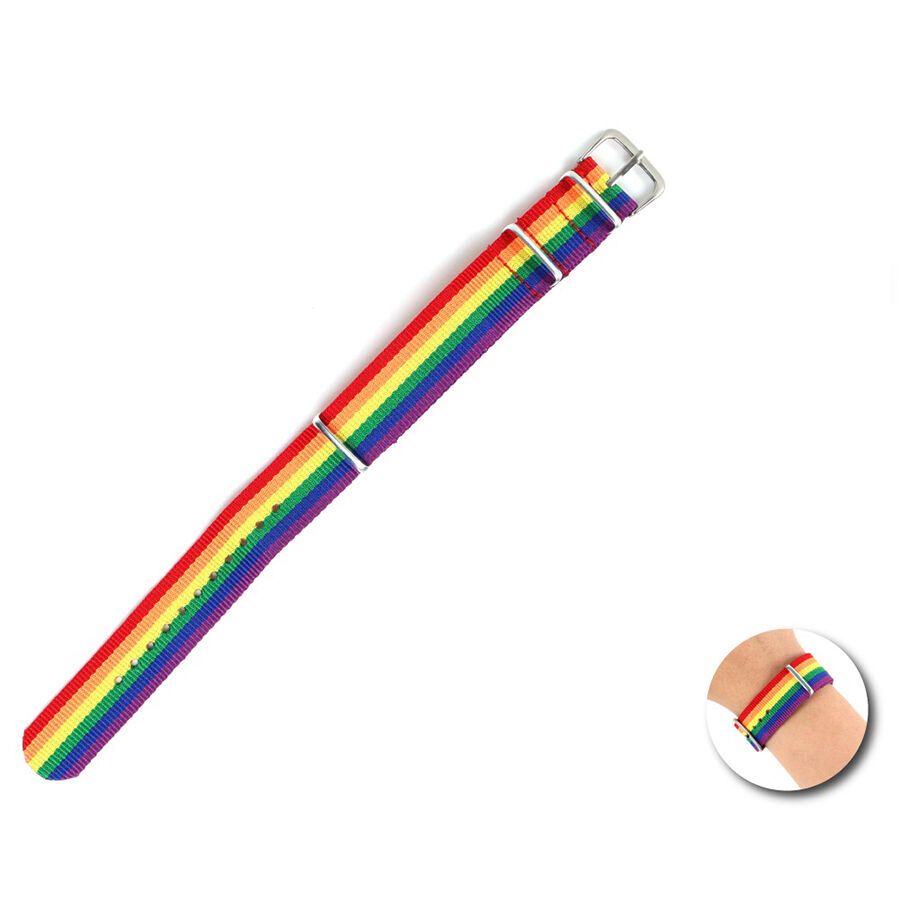 PRIDE - BRACCIALETTO CON BANDIERA ARCOBALENO PRIDE - BRACCIALETTO CON BANDIERA ARCOBALENO