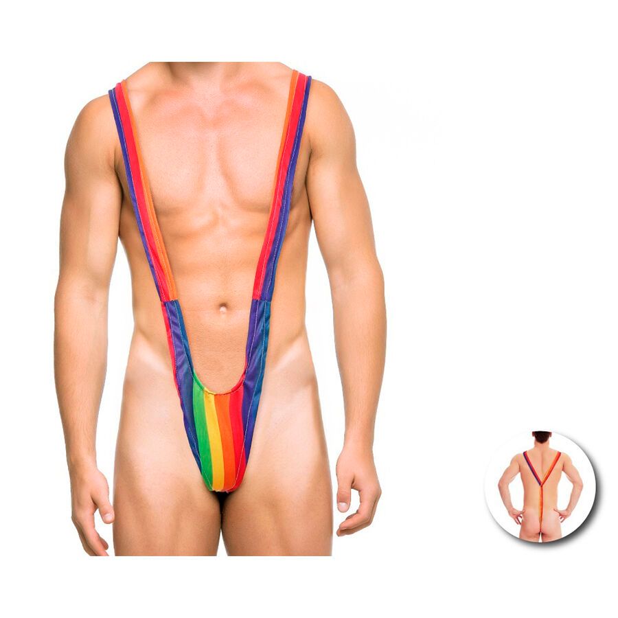 PRIDE - TRIKINI UOMO CON BANDIERA ARCOBALENO PRIDE - TRIKINI UOMO CON BANDIERA ARCOBALENO