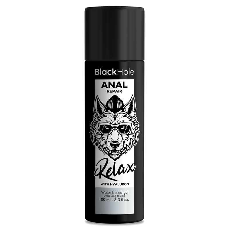 BLACK HOLE - RIPARATORE ANALE A BASE D'ACQUA RELAX CON IALURONICO 100 ML
