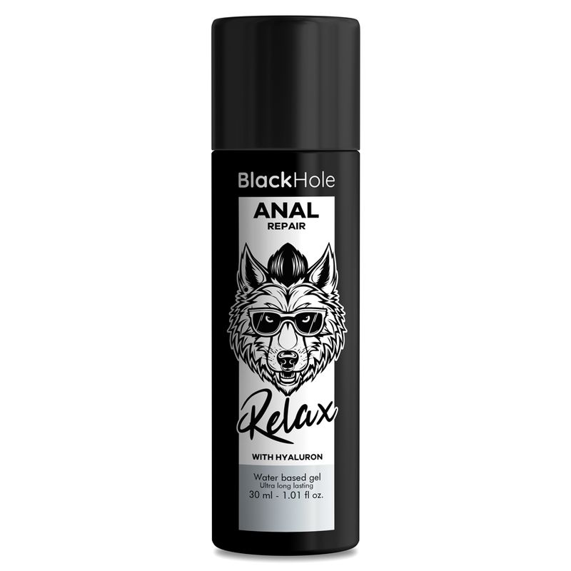 BLACK HOLE - RIPARATORE ANALE A BASE D'ACQUA RELAX CON IALURONICO 30 ML