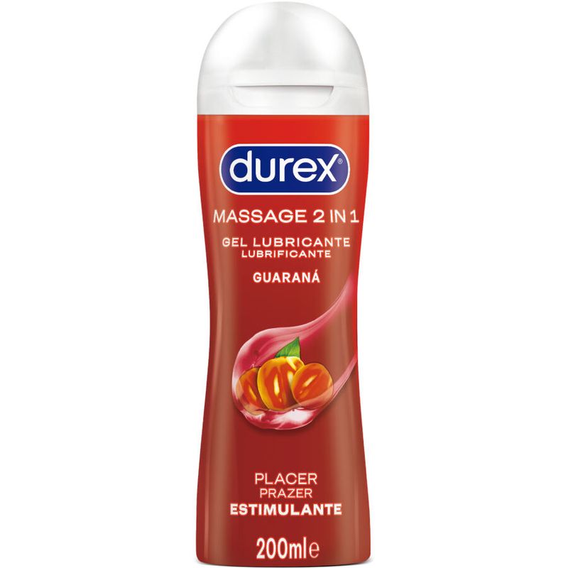 DUREX - GEL LUBRIFICANTE DA MASSAGGIO STIMOLANTE AL GUARANΓ 200 ML DUREX - GEL LUBRIFICANTE DA MASSAGGIO STIMOLANTE AL GUARANΓ 200 ML