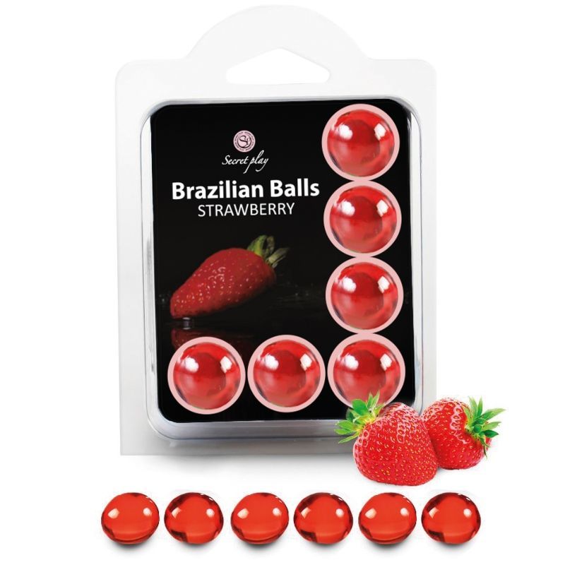 SECRETPLAY - SET 6 PALLINE BRASILIANE FRAGOLA SECRETPLAY - SET 6 PALLINE BRASILIANE FRAGOLA