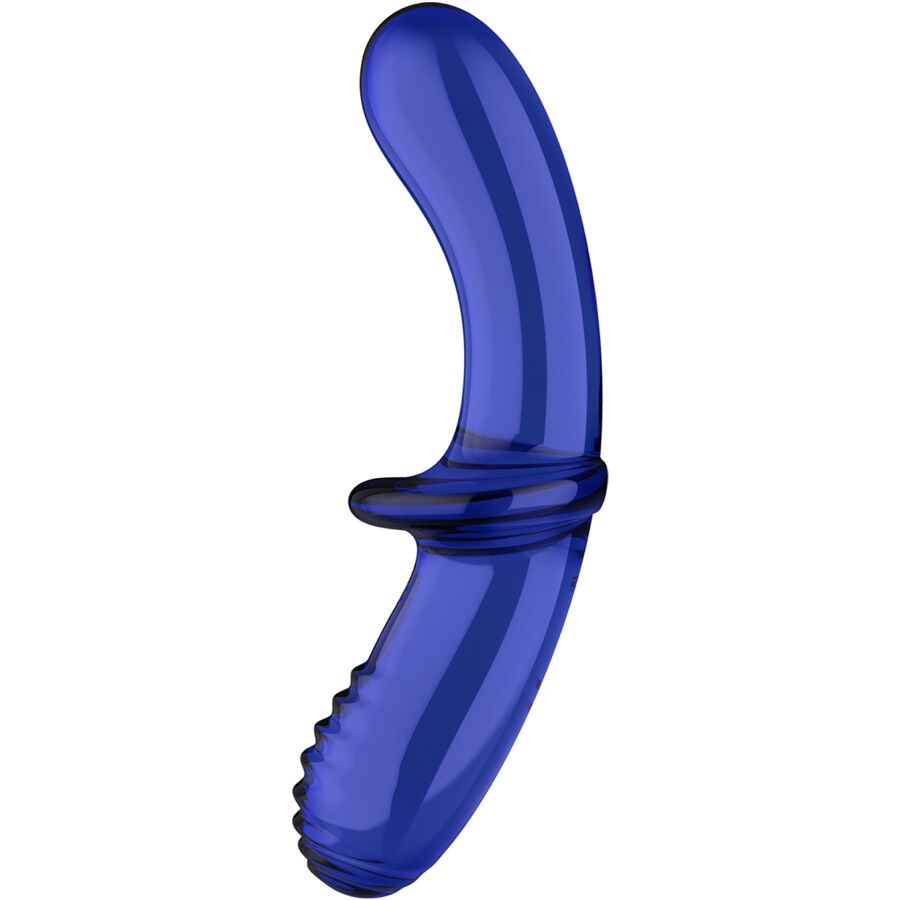 SATISFYER - DILDO DOPPIO CRISTALLO BLU SATISFYER - DILDO DOPPIO CRISTALLO BLU