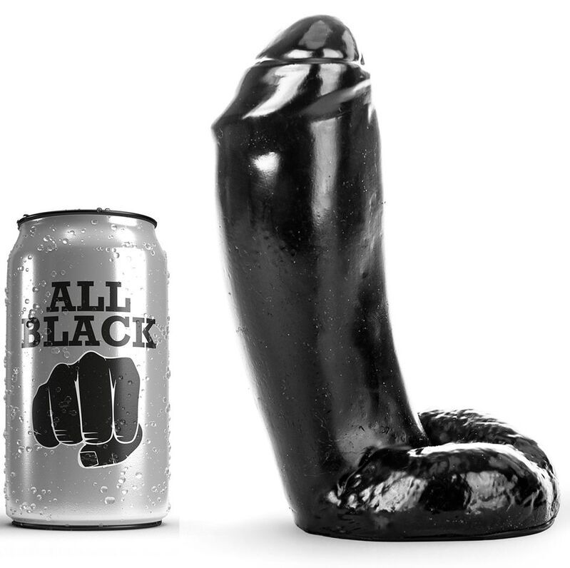 ALL BLACK - DILDO REALISTICO 18 CM ALL BLACK - DILDO REALISTICO 18 CM