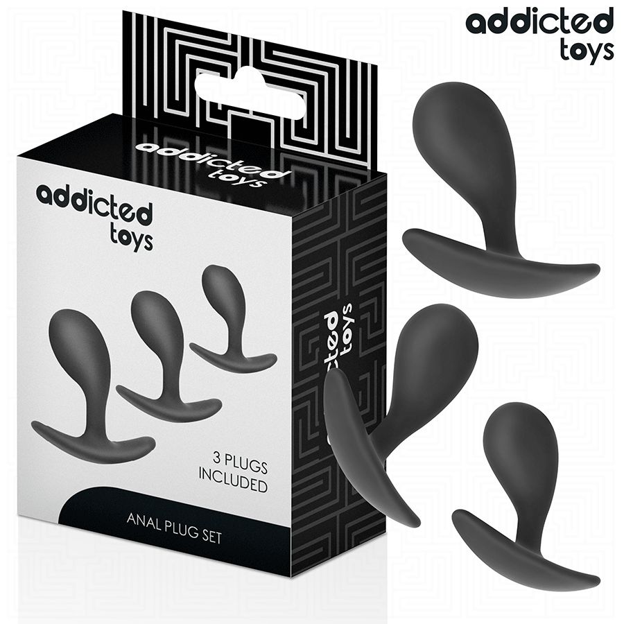ADDICTED TOYS - SET DI 3 TAPPI ANALI MODELLO 3