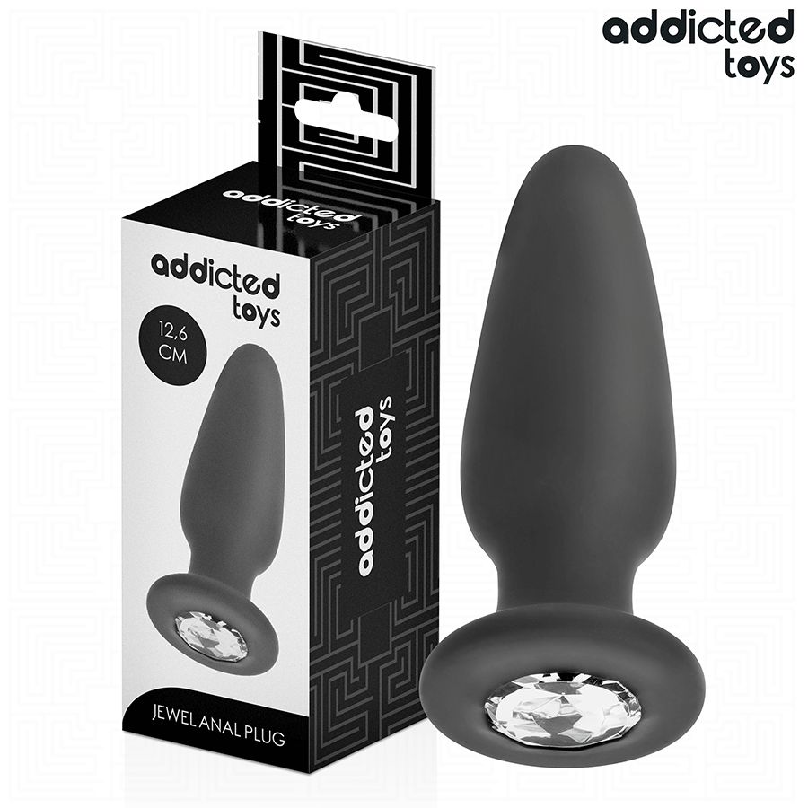 ADDICTED TOYS - PLUG ANALE CON GIOIELLO TAGLIA L 12,6 CM ADDICTED TOYS - PLUG ANALE CON GIOIELLO TAGLIA L 12,6 CM