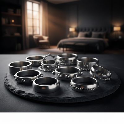 Anelli per pene in metallo BDSM