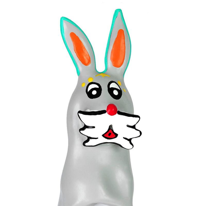 CONDOMERIE - CONDOMINIO DIPINTO A MANO CONIGLIO XL CONDOMERIE - HANDPAINTED NOVELTY CONDOMS BUNNY XL