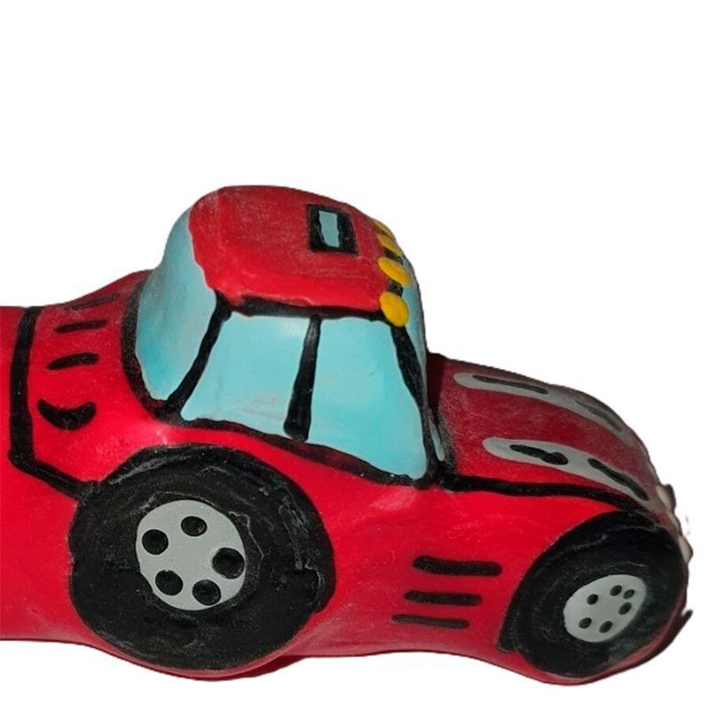CONDOMERIE - PRESERVATIVI NOVIT· DIPINTI A MANO TRATTORE ROSSO XL CONDOMERIE - HANDPAINTED NOVELTY CONDOMS TRACTOR RED XL